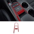 thumbnail image 1 of Real Bright Soft Car Interior Carbon Fiber Sticker Decoration3Pcs Red Carbon Fiber Console Gear Shift Cover For Lexus RC300/350/200tAuto Car Protection Interior Accessories, 1 of 8
