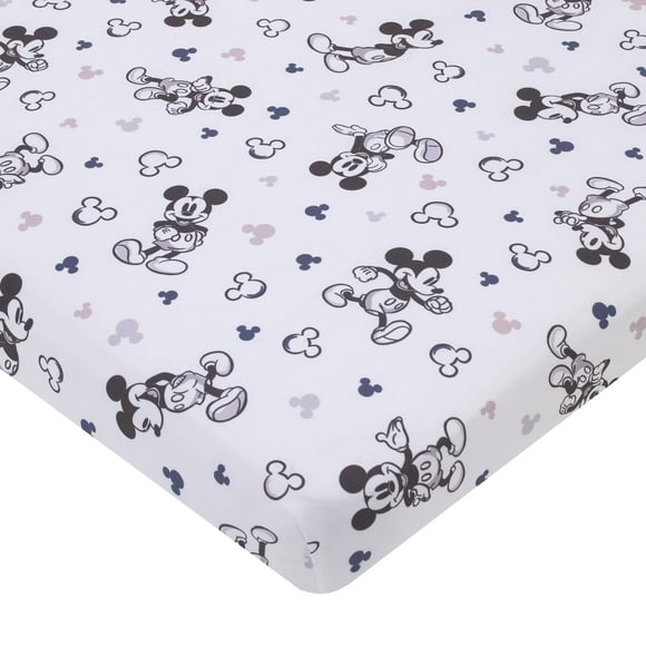 Sábana para cuna NoJo Disney Mickey Mouse, supersuave, minicuna