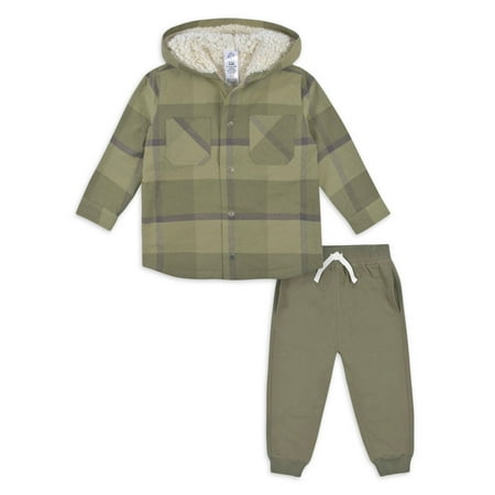 

Gerber Baby Boy Flannel Jacket and Jogger Outfit Set 2-Pack Sizes 12 Months - 24 Months