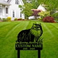 thumbnail image 3 of Handmadetneonsign British Longhair Cat Memorial Metal With Stake, Cat Metal Name Sign Stake, Cat Pet Metal Stake Decor, 3 of 5