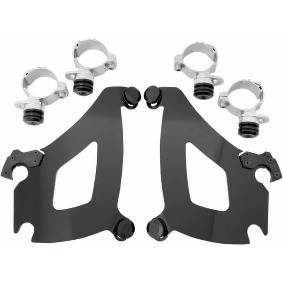Memphis Shades Trigger-Lock Mount Kit for Bullet Fairing Black   MEK1972