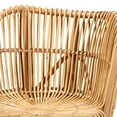 thumbnail image 6 of bali & pari Nagoya Modern Bohemian Natural Rattan Wide Seat Lounge Chair, 6 of 10