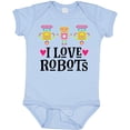thumbnail image 3 of Inktastic I Love Robots Cute Robotics Girls Baby Bodysuit, 3 of 5