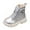 Silver, variant on FYEGRE Girls Ankle Boots Leather Casual Winter Footwear for Toddler And Youth Casual Slip-on Boots Beige 11-12 Years