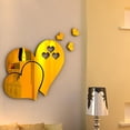 thumbnail image 3 of 3D DIY Mirror Heart Shape Cute se puede fijar directamente a la pared Eccomum Pegatinas de pared, 3 of 4
