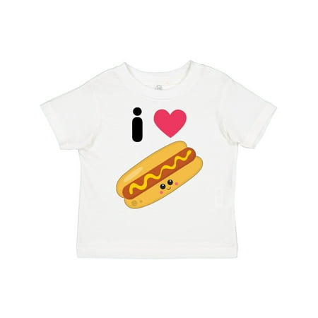 

Inktastic I Love Hot Dogs Gift Toddler Boy or Toddler Girl T-Shirt