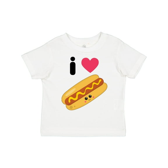 Inktastic I Love Hot Dogs Boys or Girls Toddler T-Shirt