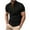 Black, variant on Vivianyo HD Men's Short Sleeve Henley Shirt Men's Pullover Stand Collar Button Pocket Short Sleeve Top Sports Stand Collar Top/Shirt