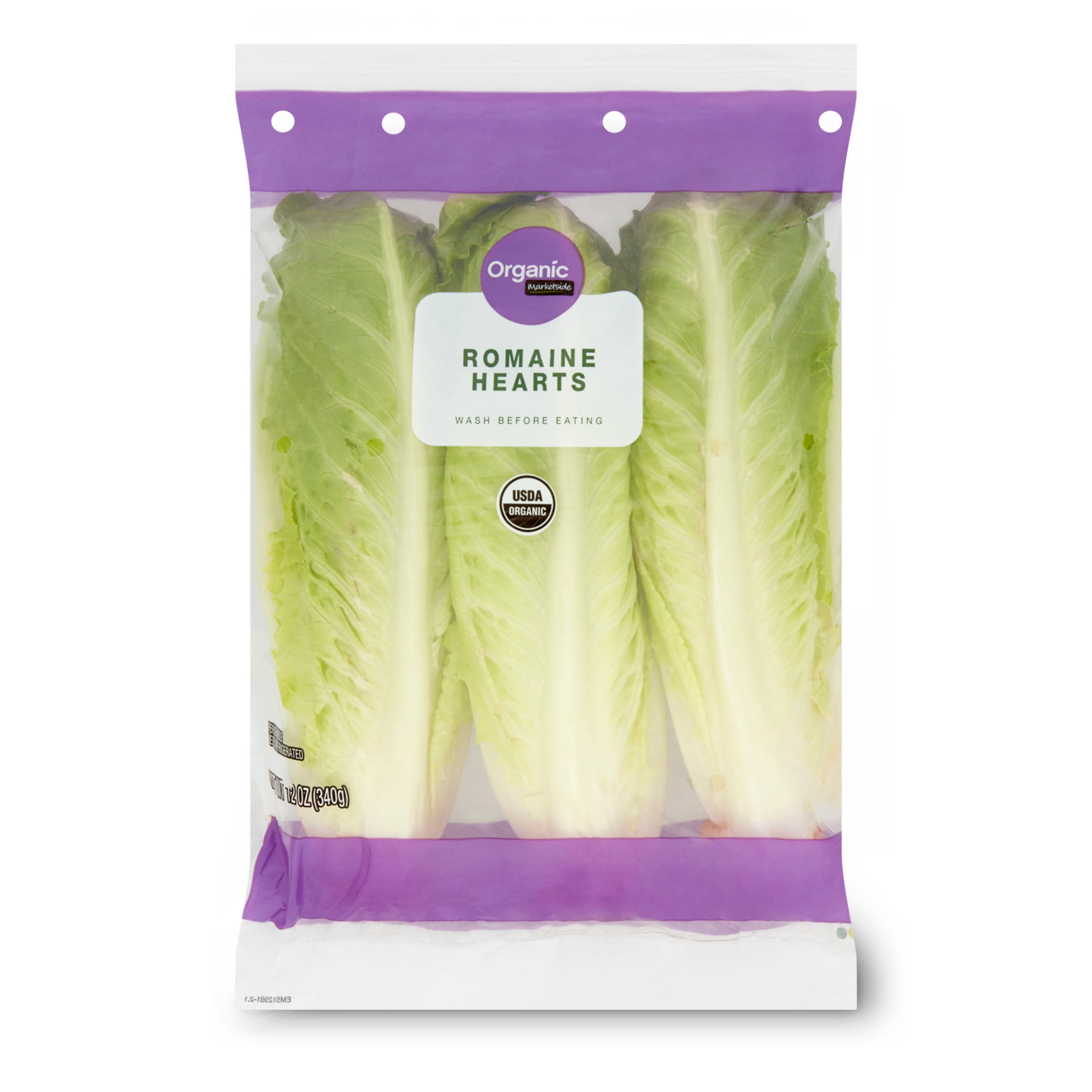 Marketside Organic Fresh Romaine Lettuce Hearts 3 Pack Walmart marketside-organic-fresh-romaine-lettuce-hearts-3-pack-walmart