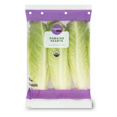 Marketside Organic Fresh Romaine Lettuce Hearts, 3 Pack