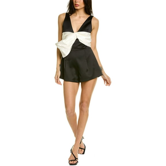 Alexis womens Gian Romper, XS, Black