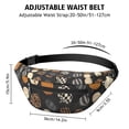 thumbnail image 3 of Fanny Pack Halloween Patterned Pumpkins Waist Pack Bag,Running Cross Bag,Waterproof Large Fanny Packs for Women Men for Travel Running Hiking Cycling, 3 of 6