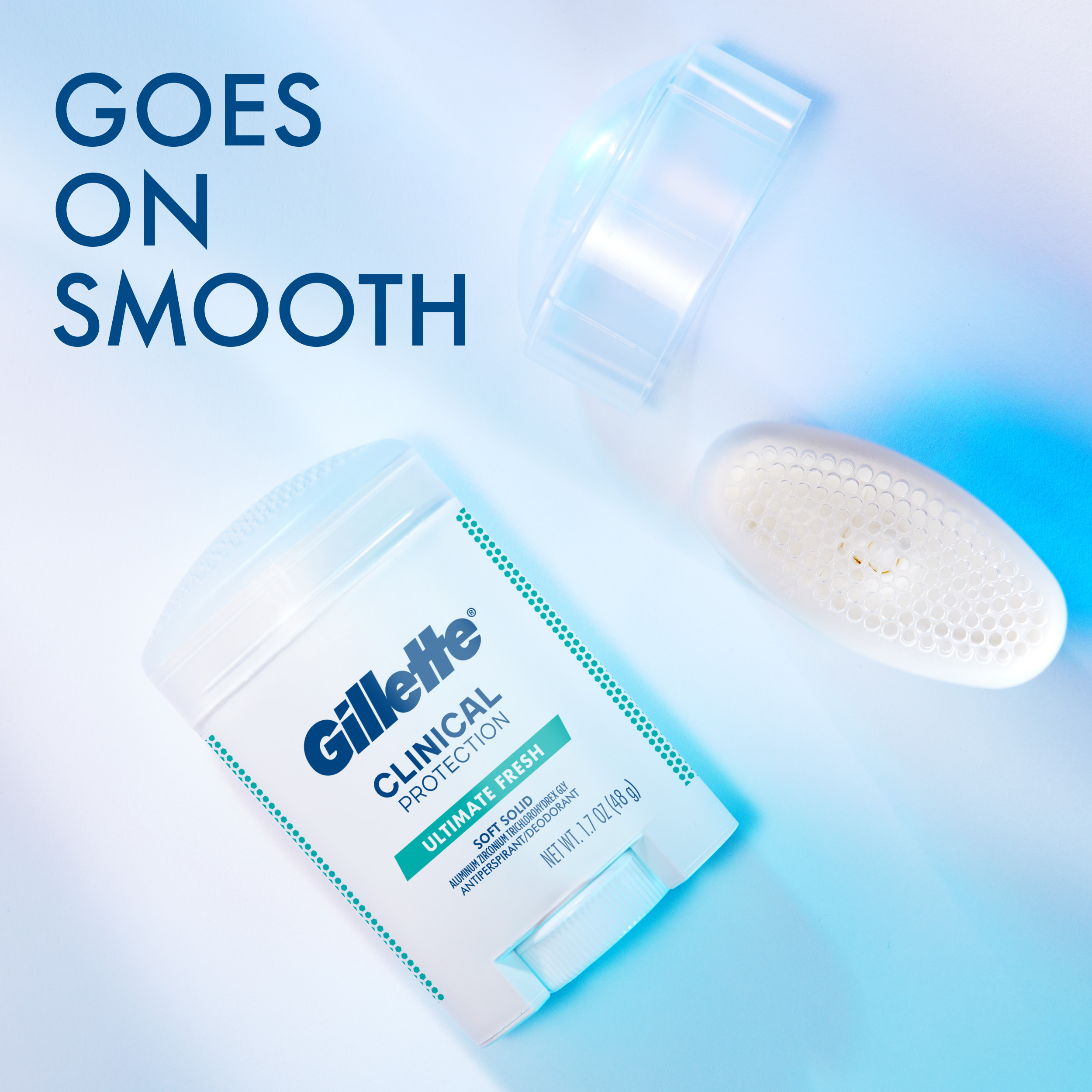 Gillette Antiperspirant Deodorant for Men, Clinical Soft Solid, Ultimate Fresh, 72 Hr. Sweat Protection, 2.6 oz - image 2 of 7