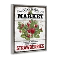 thumbnail image 3 of Stupell Industries Cottage Farm Fresh Strawberries Gray Floating Frame Canvas Art, 17 x 21, by Creatif Belle, 3 of 8