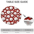 thumbnail image 6 of Red Baseballs Pattern Round Fitted Tablecloth with Elastic Edge,Dining Table Cover Waterproof,Outdoor Round Tablecloth for Camping,Dining,Indoor and Outdoor, 6 of 7