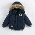 thumbnail image 2 of Youmylove Children Boys Jacket Winter Coats With Hooded Fashion Casual Kids Warm Clothes Jacket Toddler Coat&Jacket Casual loose Fall Winter Clothes, 2 of 9