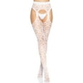 thumbnail image 3 of Leg Avenue Women's Heart Fishnet Suspender Hose, 3 of 6