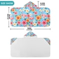 thumbnail image 4 of Yayeee Kids Hooded Towel with Hand Pockets Beach Soft Absorbent Bath Wrap 50 x 23.5 inch, Tropical Flamingo Pattern, 4 of 5