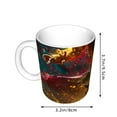 thumbnail image 2 of Disketp Colorful Bull Western Man Large Coffee Mug with Handle Tea Cup Novelty Coffee Cup for Men Women Office Work, 2 of 6