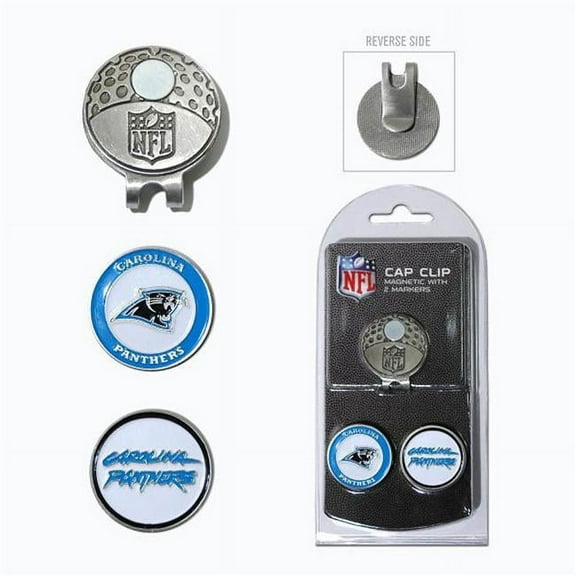 Team Golf 30447 Carolina Panthers Golf Ball Marker Hat Clip