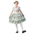 thumbnail image 4 of Kiijoy Girls Short Sleeve Blouse & Dress & Floral Lace Apron Oktoberfest 3Pcs Set, Sizes 3-12, 4 of 5