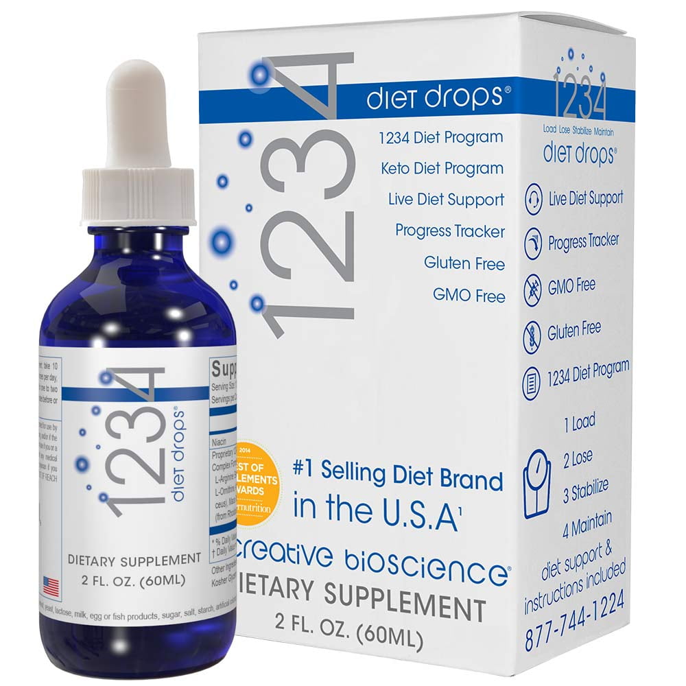 Creative Bioscience 1234 Diet Drops 2 Fl Oz Walmart