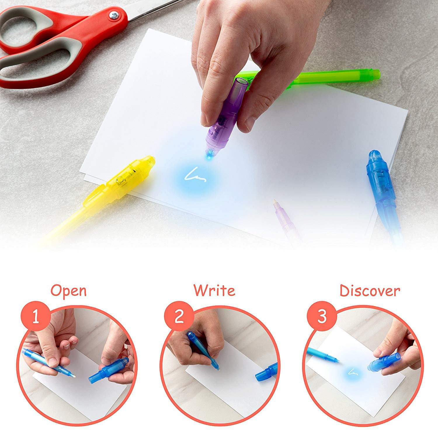 DIY Invisible Ink Pen! - Secret Message Spy Pen!!! ($2 Super Easy) 
