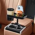 thumbnail image 5 of Car Cup Phone Holder Stand Mount Tray 360 Degree Rotation Table Slot Food Organized Adjustable Drink Accesories, 5 of 7