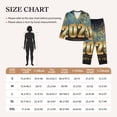 thumbnail image 4 of Salouo 2025 New Year 5 Pattern Women's Pajamas Set Long Sleeve Button Down Sleepwear Soft Pj Lounge Sets for women 2 Piece Pjs Set with Long Pants-Small, 4 of 7
