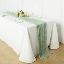 Efavormart 10FT Gauze Table Runner Cheesecloth Fabric For Wedding Arch, Arbor Decor - Sage Green