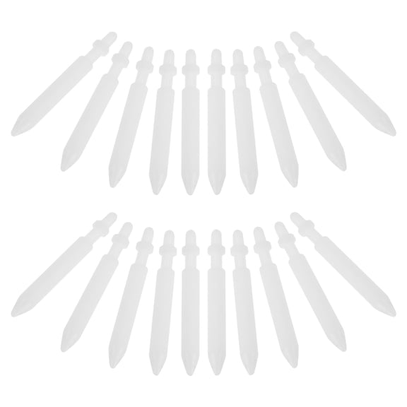 ELAYARD 20Pcs Paint Pen Points White for Accurate Lines with Durable Replacement Craft Pen Accessories