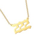 thumbnail image 1 of Qarigey Collar con número de ángel 111 - 999 Collar de acero inoxidable Collar con número de oro Numerología Joyería Ropa, zapatos y accesorios Miscelánea Numero 5, 1 of 6
