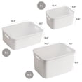 thumbnail image 4 of HANAMYA Couvercle Conteneur de Rangement 16 Litres à la Menthe (Lot de 4), 4 of 12