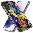 thumbnail image 2 of MUNDAZE Samsung Galaxy S10 Plus Shockproof Clear Hybrid Protective Phone Case Blue Yellow Vintage Spring Wild Flowers Floral Cover, 2 of 5