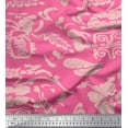 thumbnail image 1 of Soimoi Poly Georgette Fabric Flower Artistic Decor Fabric Printed Yard 52 Inch Wide, 1 of 3