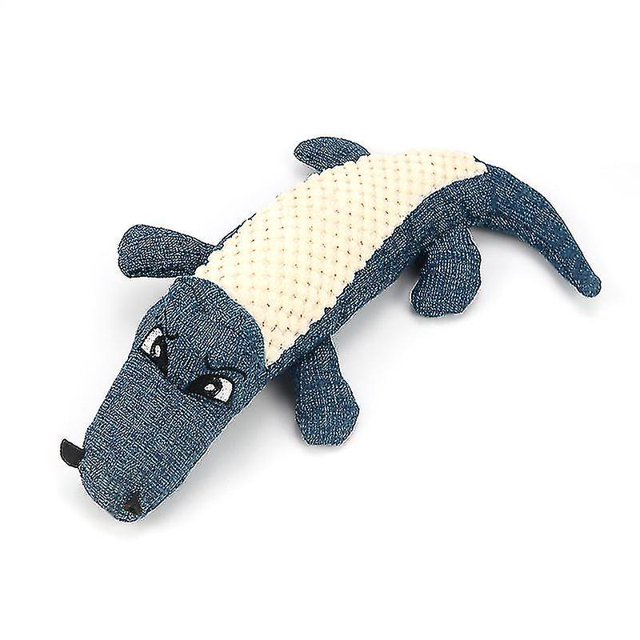 Simulación Cocodrilo Vocal Perro Juguete Mordida Resistente Perro Peluche Afortunado Sencillez