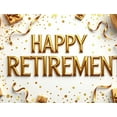 thumbnail image 4 of LUUFILx Happy Retirement Banner Gold Balloons and Gifts for Party Decorations Backdrop Event Supplies Celebration Photography Props, 4 of 7
