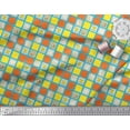 thumbnail image 3 of Soimoi Poly Georgette Fabric Geometric Square,Text & Bear Face Kids Printed Craft Fabric by The Yard 42 Inch Wide, 3 of 3