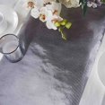 thumbnail image 6 of Balsa Circle 12" x 108" Silver Glitter Ridge Design Paper Disposable Table Runner, 6 of 8