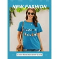 thumbnail image 3 of ZXSXSY Cute Cat Shirts for Women Graphic Tee Crew Neck Short Sleeve T-Shirts, 3 of 7