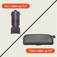 thumbnail image 4 of Plancha BELLA Ceramic Fold-n-Store de doble temperatura, 10 x 20, 1500 W, color ciruela, 4 of 7