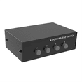 thumbnail image 1 of Ports RS232 Switch DB9 Pin COM Port Sharer 4 in 1 Out Serial Port Sharing Device Button Switch, 1 of 8