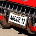 thumbnail image 5 of 2 PCS Merry Christmas With Tree And Bird License Plate Cover Vintage Bird Branch License Plate Cover Front Plates Frames Car Tag Frame Stainless Aluminum 2 Hole for US Standard Vehicles for Women Men, 5 of 6