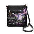 thumbnail image 2 of HELLHERO Bird Love Mom Shoulder Purse, Water-Resistant Ladies Crossbody Bag PU Leather Adjustable Strap Sling Bag for Work Travel, 2 of 7