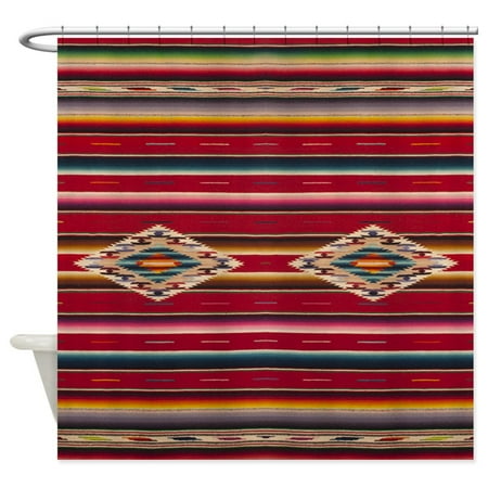 Cafepress Southwest Red Serape Saltillo Unique Cloth Shower