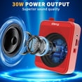 thumbnail image 2 of Amplificador de voz Giecy G300 30W 2800mAh con micrófono rojo, 2 of 8