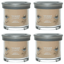 Yankee Candle Small Tumbler Scented Single Wick Jar Candle, Amber & Sandalwood, 4.3 oz (Pack of 4)