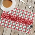 thumbnail image 2 of Christmas Linen Placemat Insulated Mat Table Mat Party Home Napkins Holiday Gifts, 2 of 4