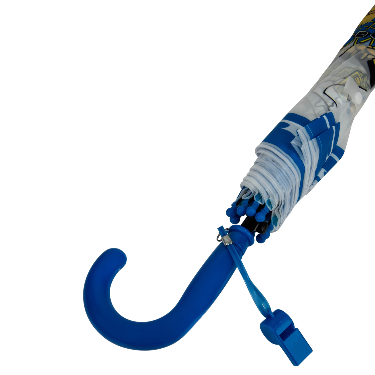 Rainy Day Novelty Kids Easy Open Automatic Umbrella with Safety Whistle