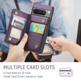 thumbnail image 6 of ShieldPlus for Google Pixel 8A Wallet Case with Card Holder, RFID Blocking for Pixel 8A Case for Women Men, Durable Kickstand Shockproof Phone Case for Google Pixel 8A,Purple, 6 of 7
